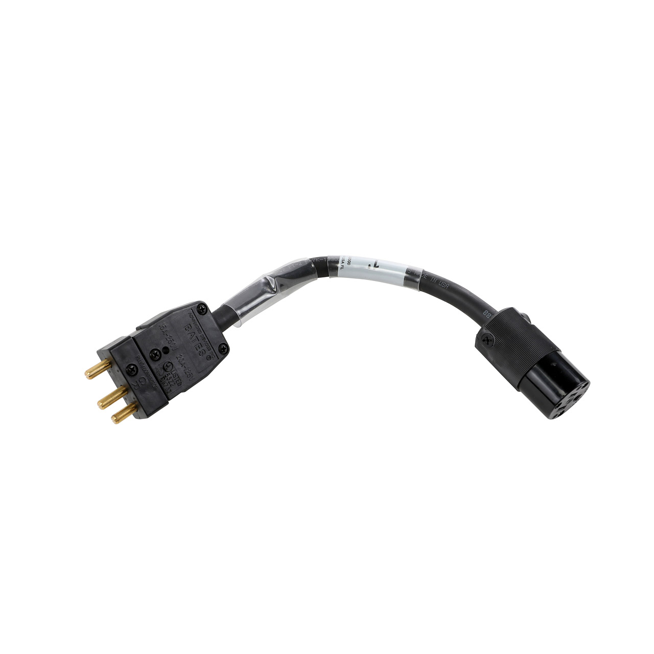 20A Stage Pin (Bates) to NEMA 5-15 (Edison) Adapter