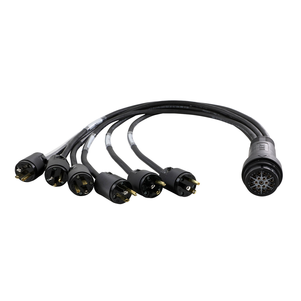 EverGrip® Molded NEMA 5-15 (Edison) to 19-Pin Breakin
