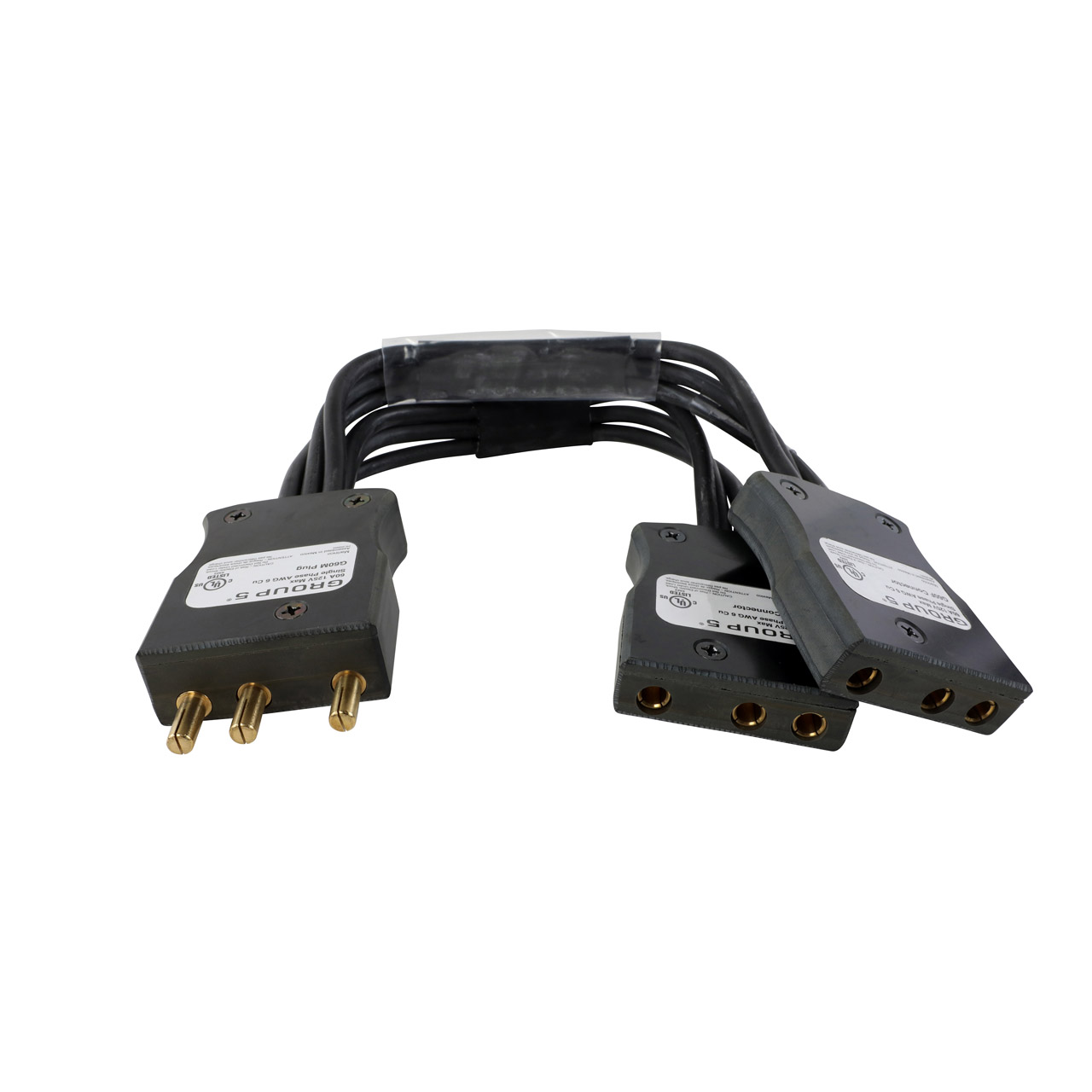 100A to (2) 100A Stage Pin (Bates) Splitter