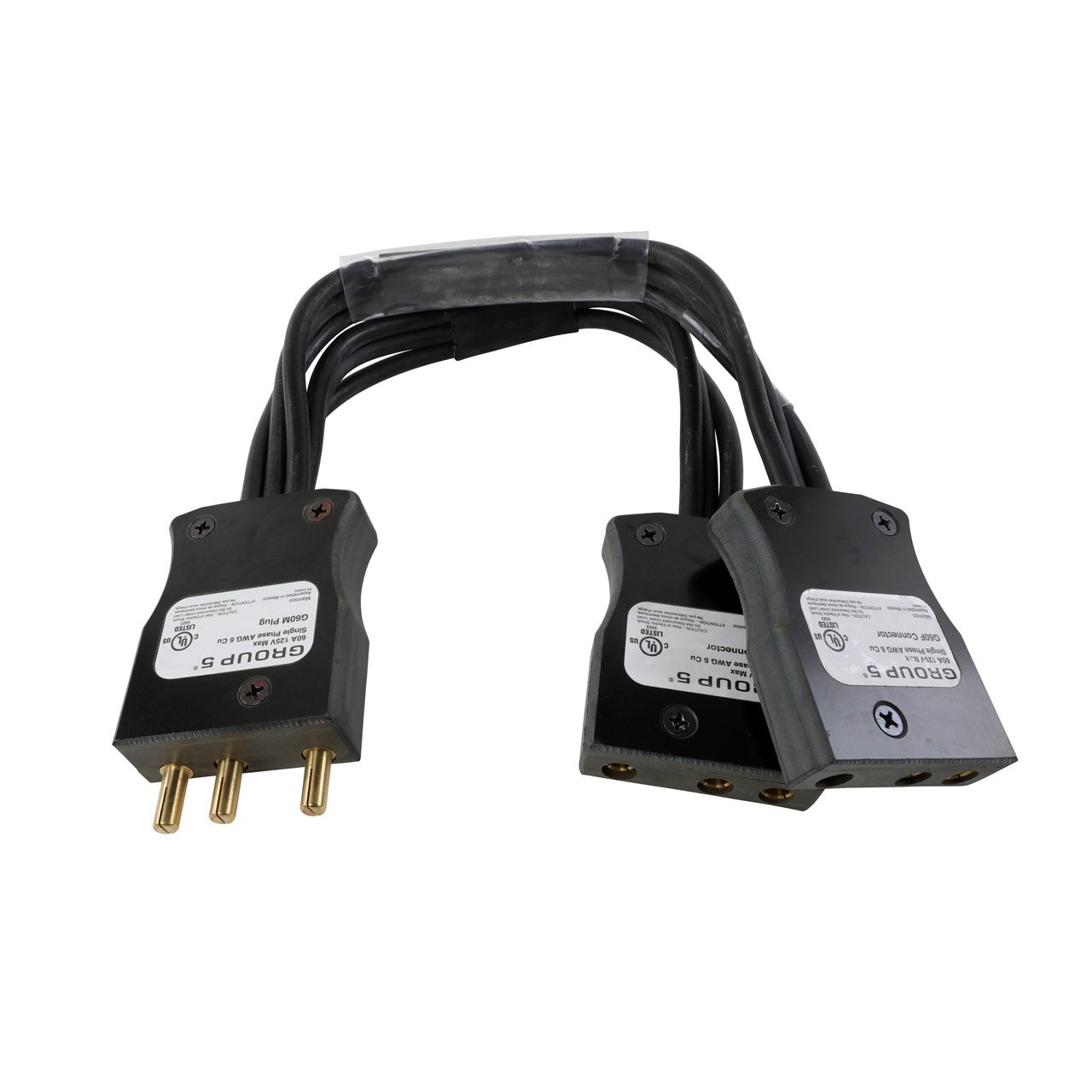 100A to (2) 60A Stage Pin (Bates) Splitter
