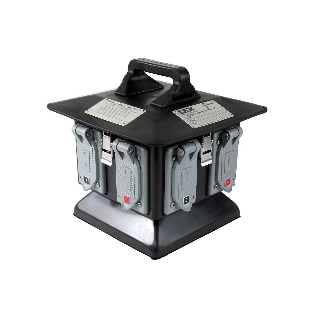 50 Amp Pagoda Jr.™ Spider Box to GFCI Duplex Receptacles, Weather Resistant