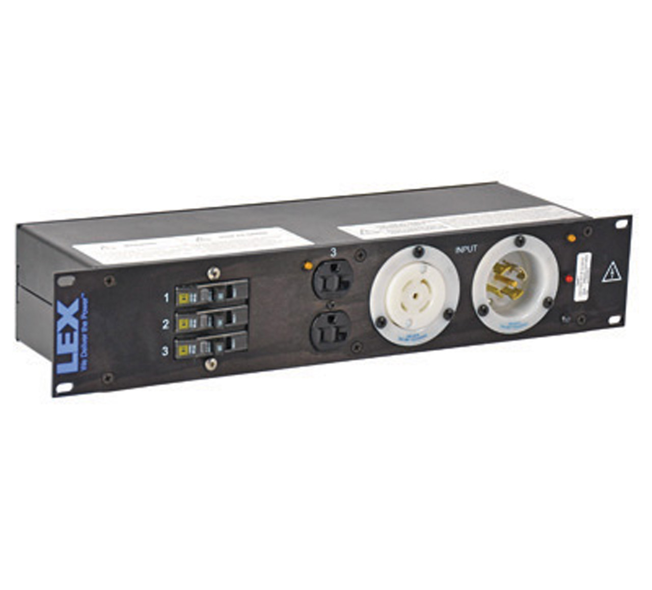 30 Amp 2RU Enclosed Rack, L21-30 to powerCON®