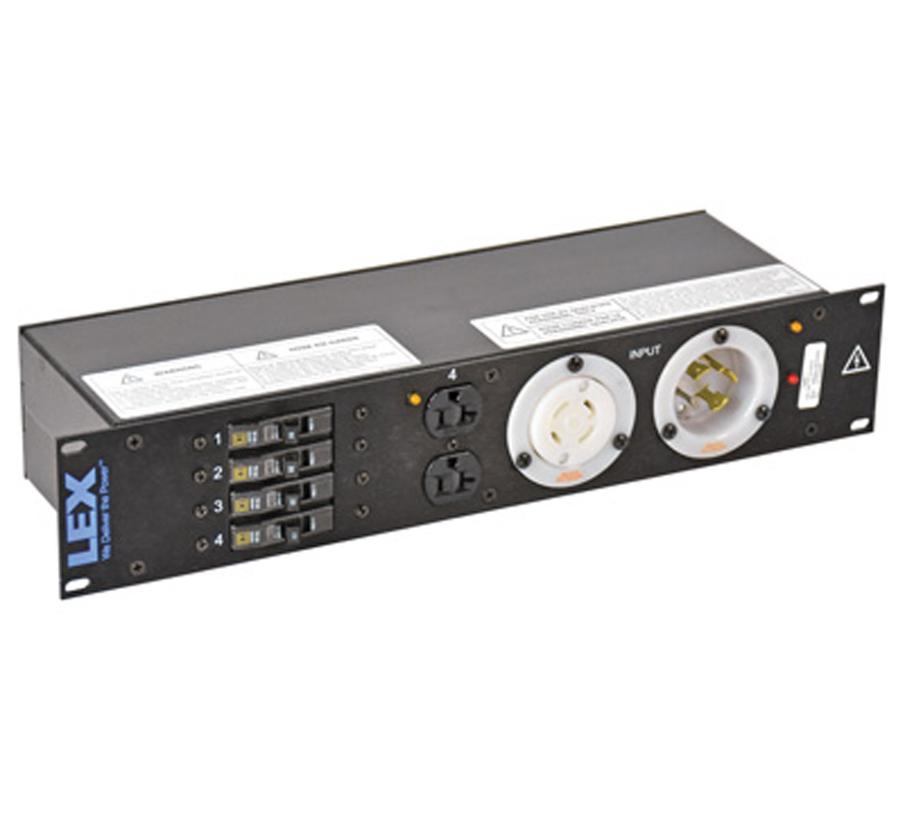 30 Amp 2RU Enclosed Rack, L14-30 to L5-30