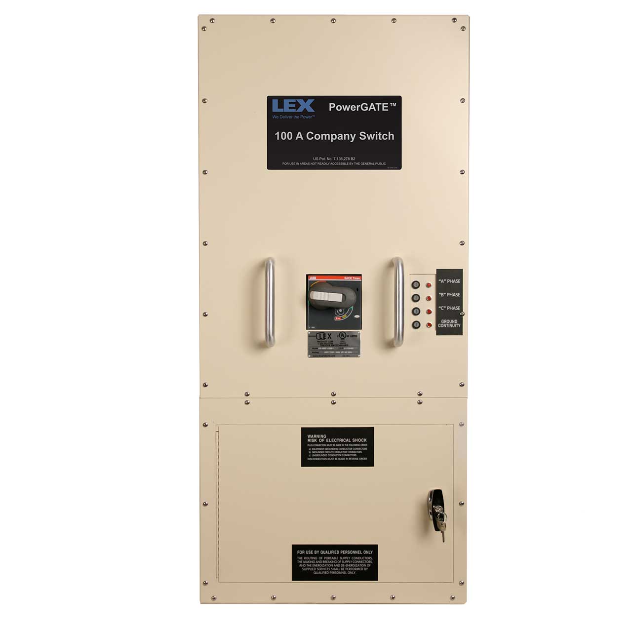 100 Amp Company Switch with 16 Series Cams and Lugs, Indoor use