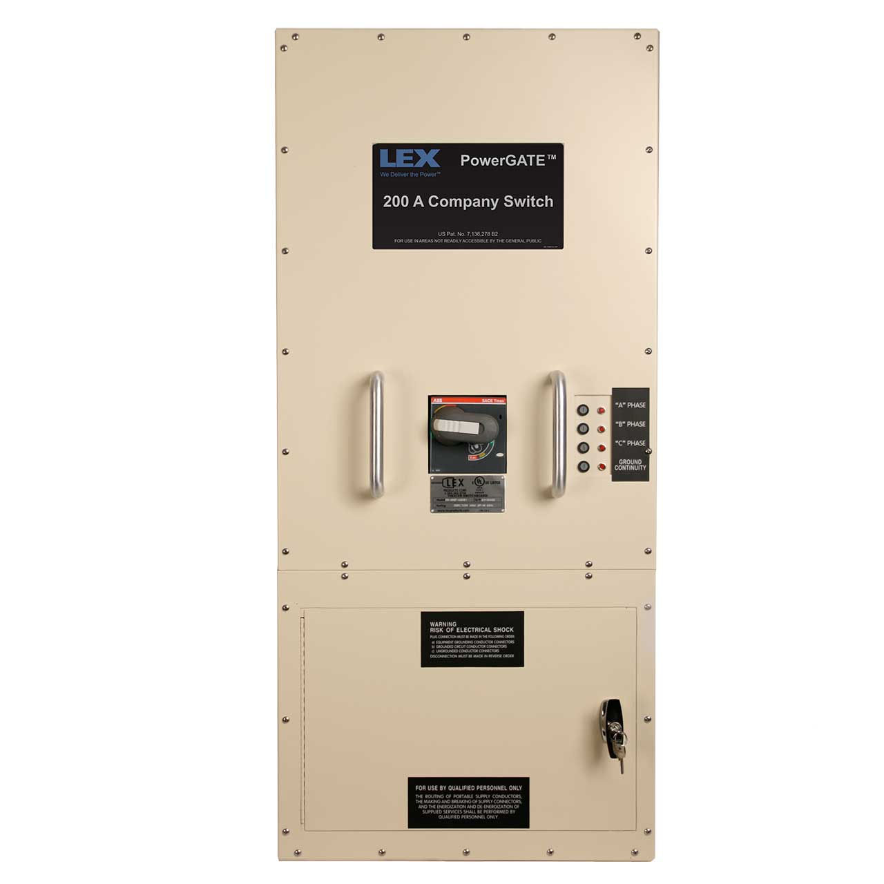 200 Amp Company Switch with 16 Series Cams and Lugs, Indoor use