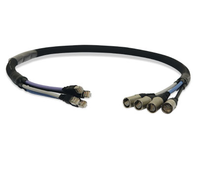 4-Channel CAT5e Ethernet Snake - RJ45