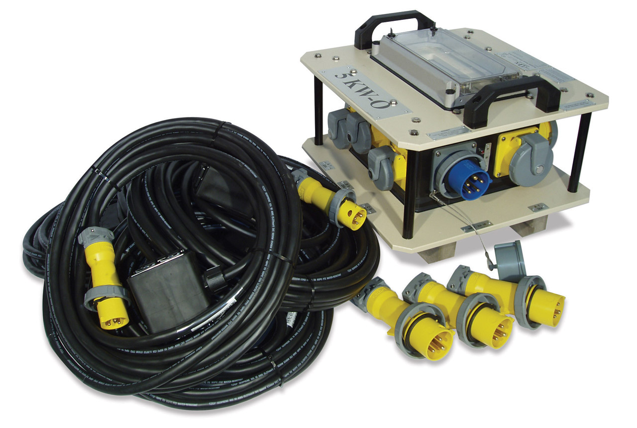 USMC MEPDIS-R 5kW Outdoor Box with Cord Sets and Spare Plugs